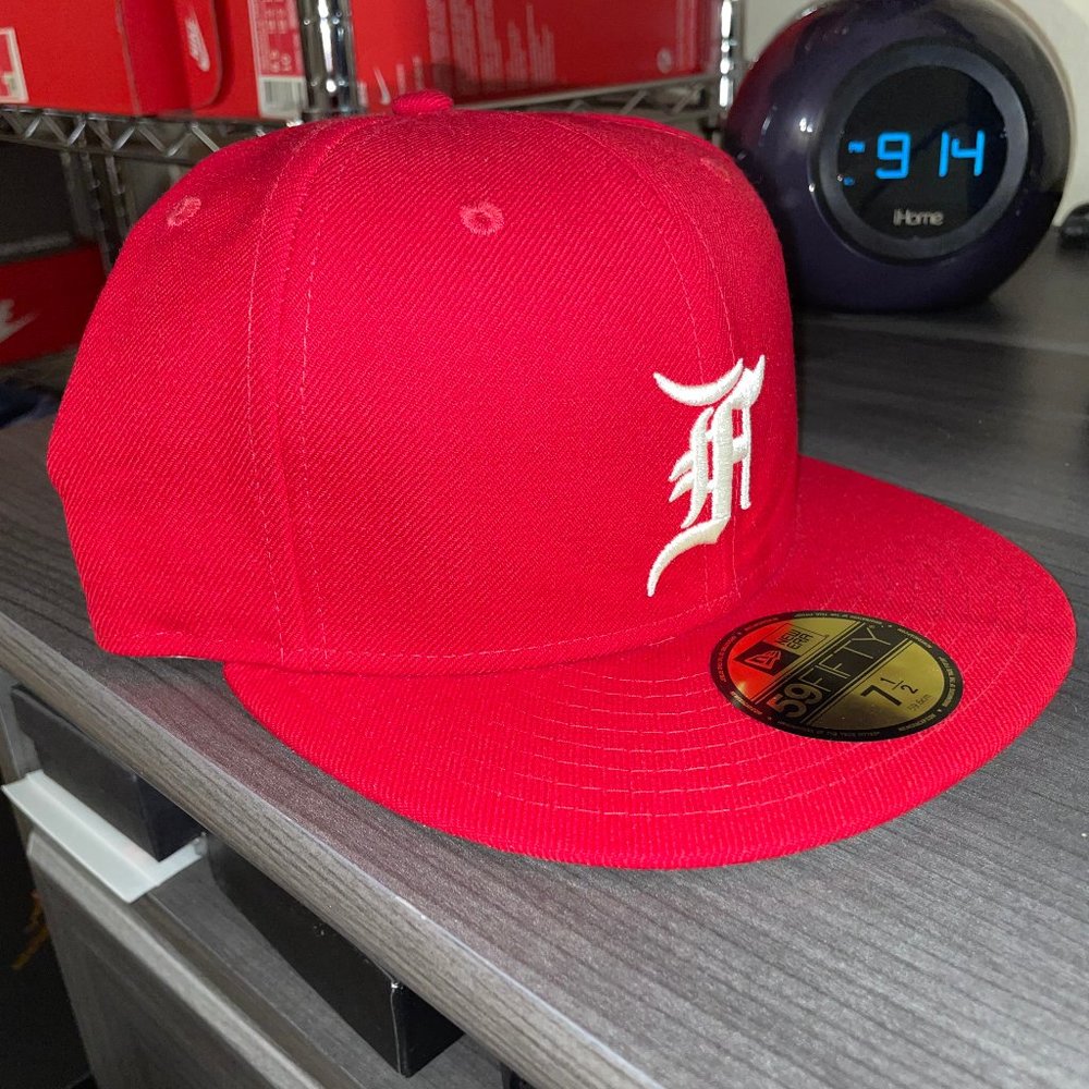 Red Fear of God Hat